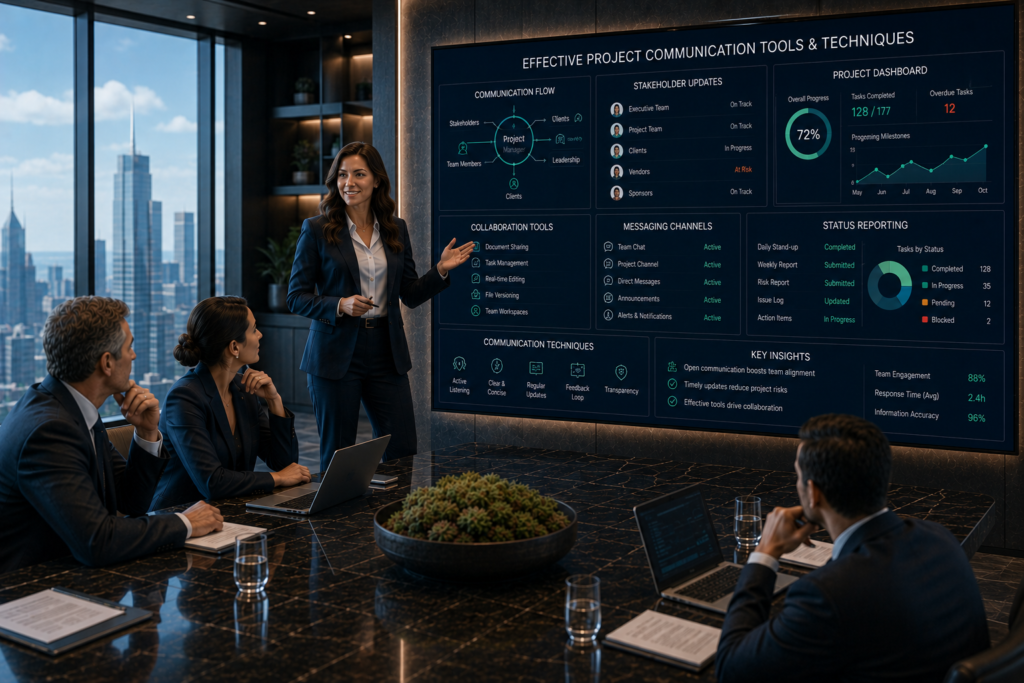 effective project communication tools and techniques