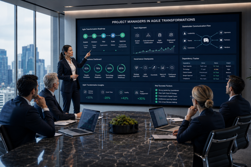 project managers in agile transformations